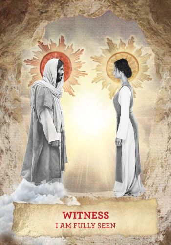 The Mary Magdalene Oracle card offering a glimpse of the deck's sacred imagery — Eternal Spirit