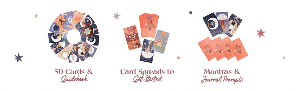 The Sacred Cycles Oracle card showcasing the deck's evocative imagery — Eternal Spirit
