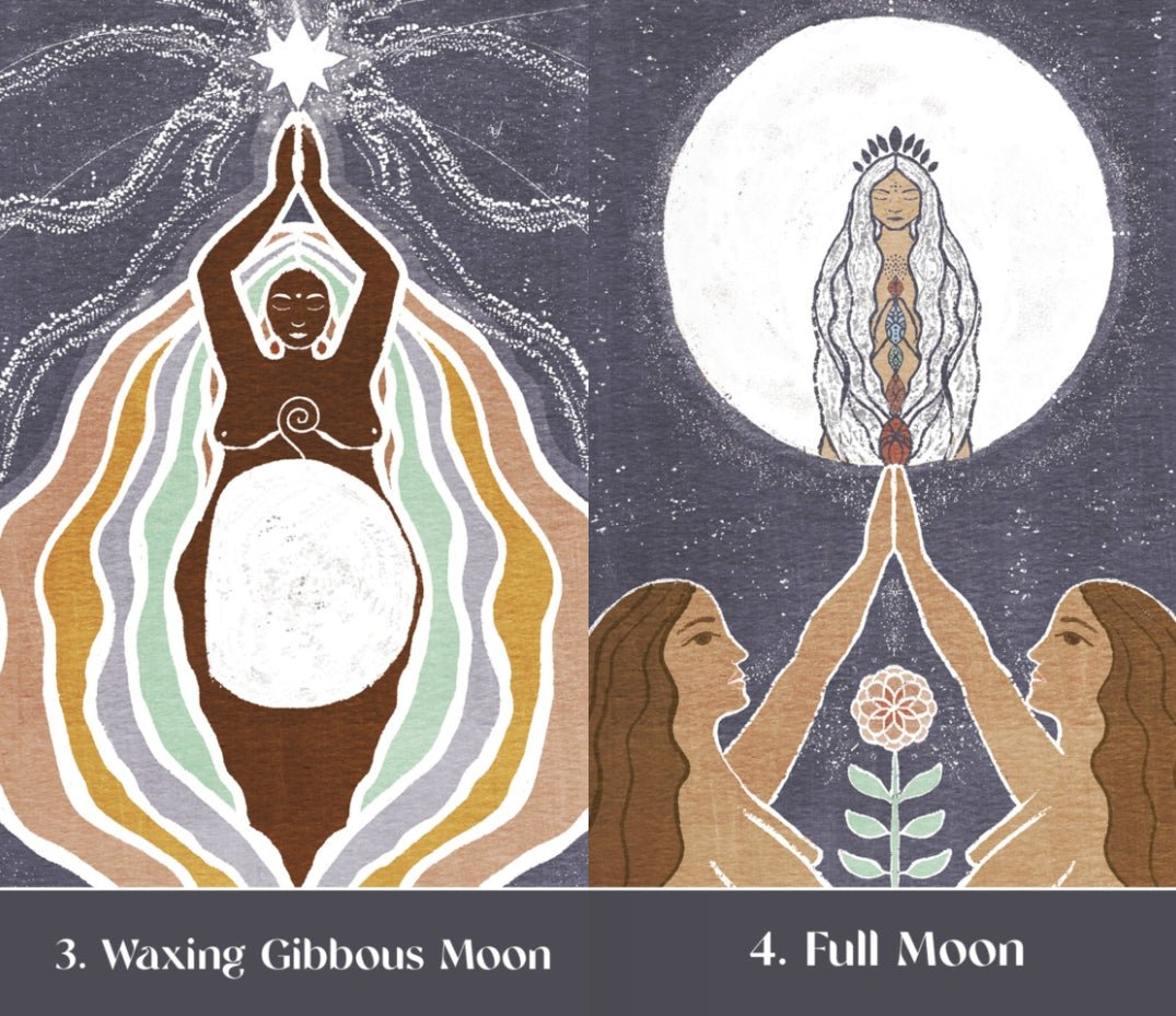 The Sacred Cycles Oracle card revealing the deck's mystical artwork — Eternal Spirit