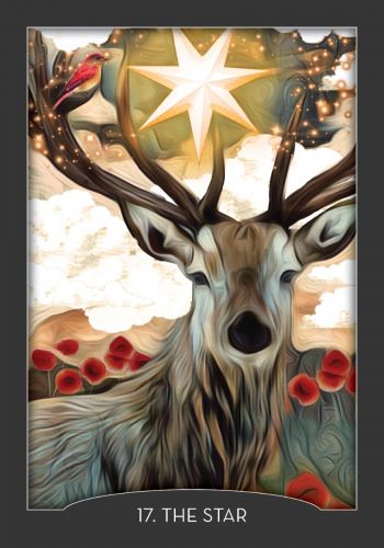 Guardian of the Night Tarot card revealing the deck's mystical artwork — Eternal Spirit