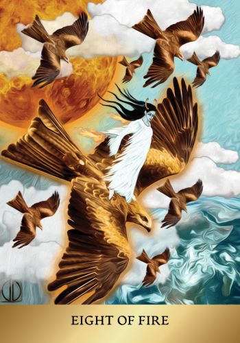 The Enchanted Forhaxa Tarot card demonstrating the deck's inspired artistry — Eternal Spirit