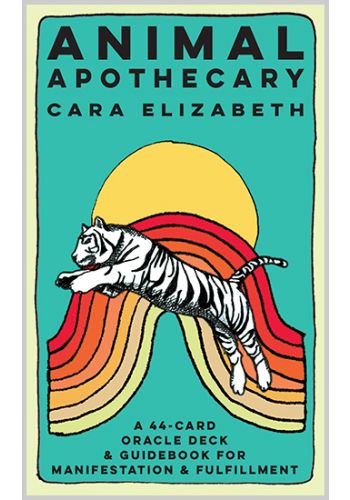 Animal Apothecary Oracle box with retro tiger illustration by Cara Elizabeth — Eternal Spirit
