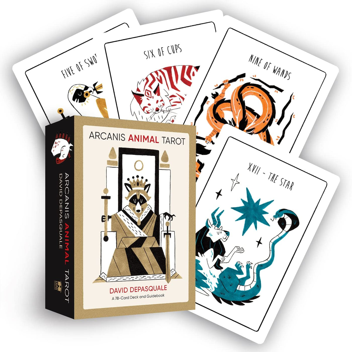 Sample card from the Archanis Animal Tarot tarot deck — Eternal Spirit