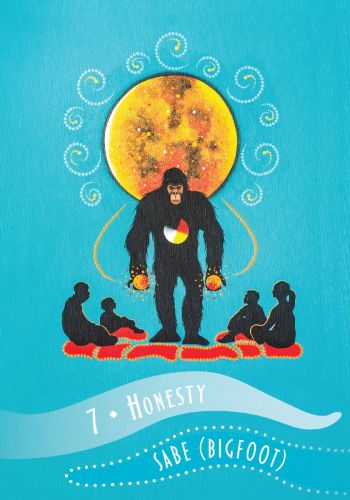 Wisdom of the Elders Oracle card presenting the deck's visionary illustrations — Eternal Spirit