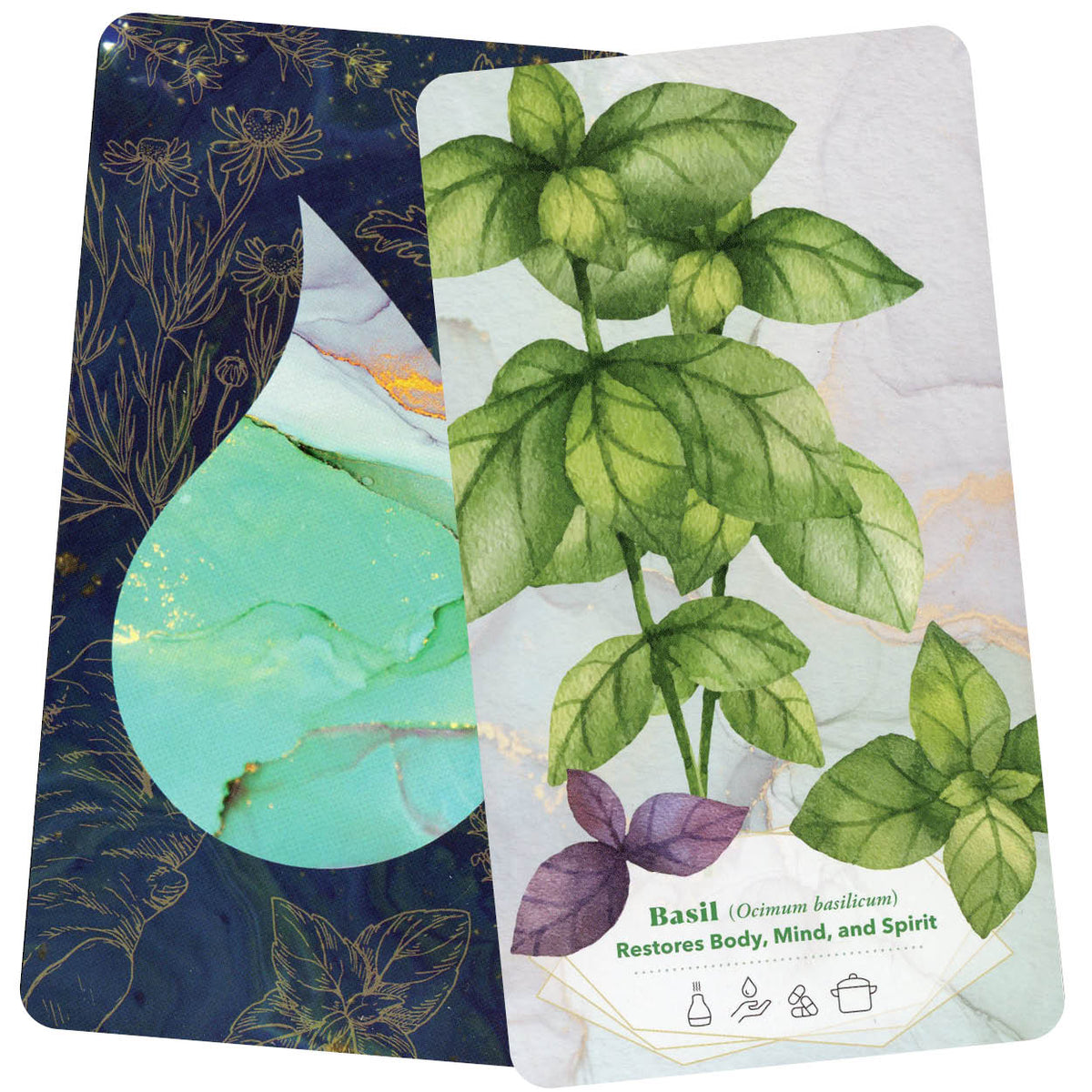 The Essential Oils Healing Deck card highlighting the deck's symbolic art — Eternal Spirit