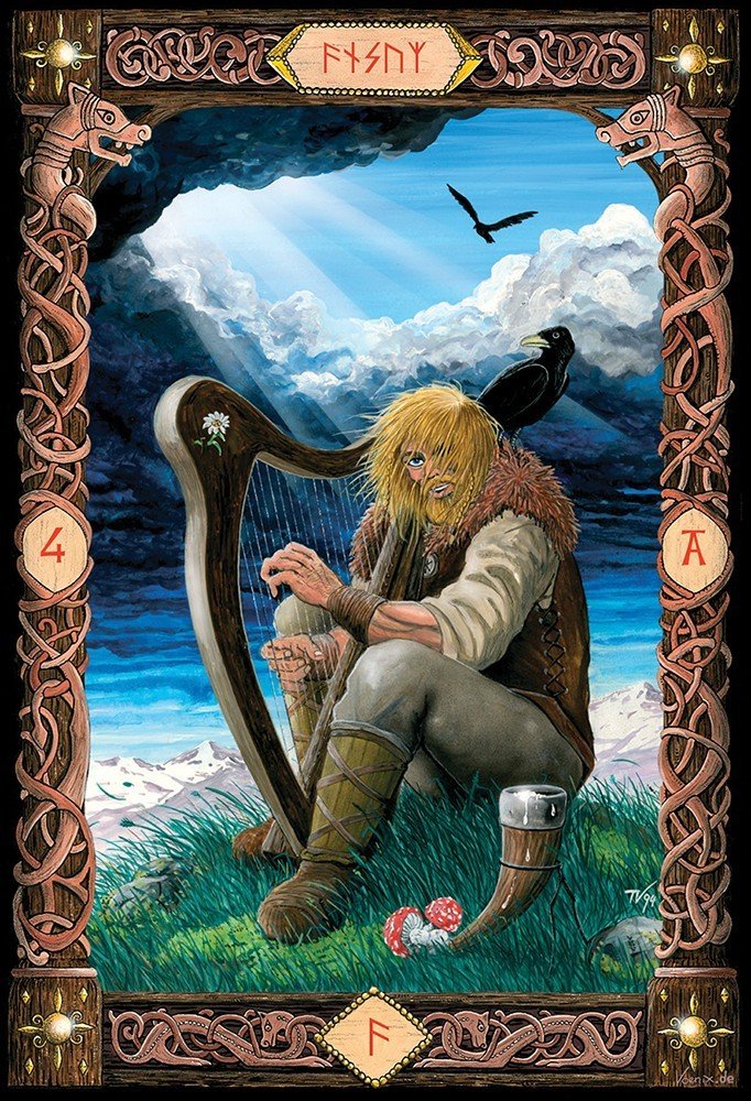 Power of the Runes card deck, sample card 2 — Eternal Spirit