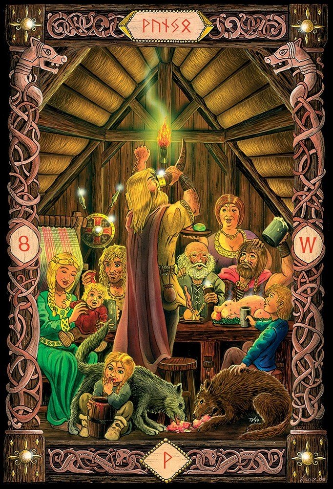 Power of the Runes card deck, sample card 3 — Eternal Spirit