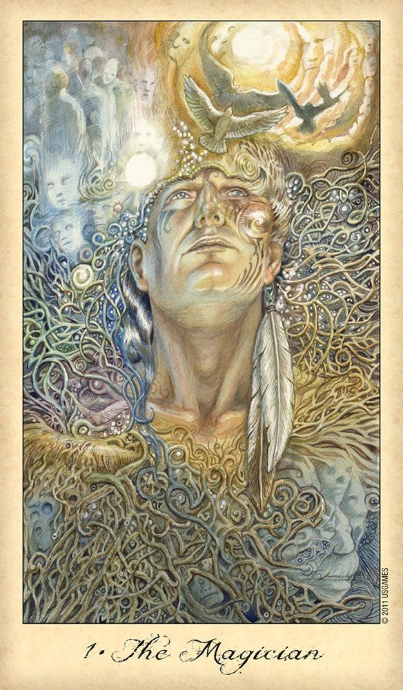 Ghosts and Spirits Tarot card revealing the deck's deeply layered symbolism — Eternal Spirit