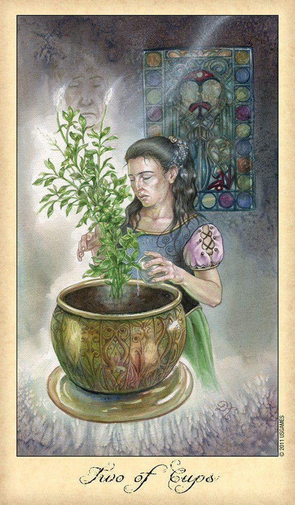 Ghosts and Spirits Tarot card portraying the deck's otherworldly aesthetic — Eternal Spirit