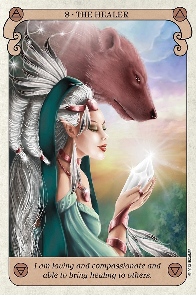 Conscious Spirit Oracle card showing the deck's detailed artistic vision — Eternal Spirit