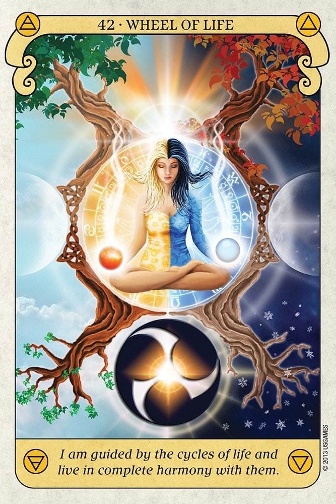 Conscious Spirit Oracle card portraying the deck's otherworldly aesthetic — Eternal Spirit