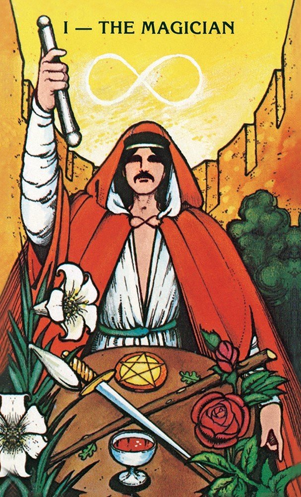 Morgan-Greer Tarot (Tin) card presenting the deck's visionary illustrations — Eternal Spirit