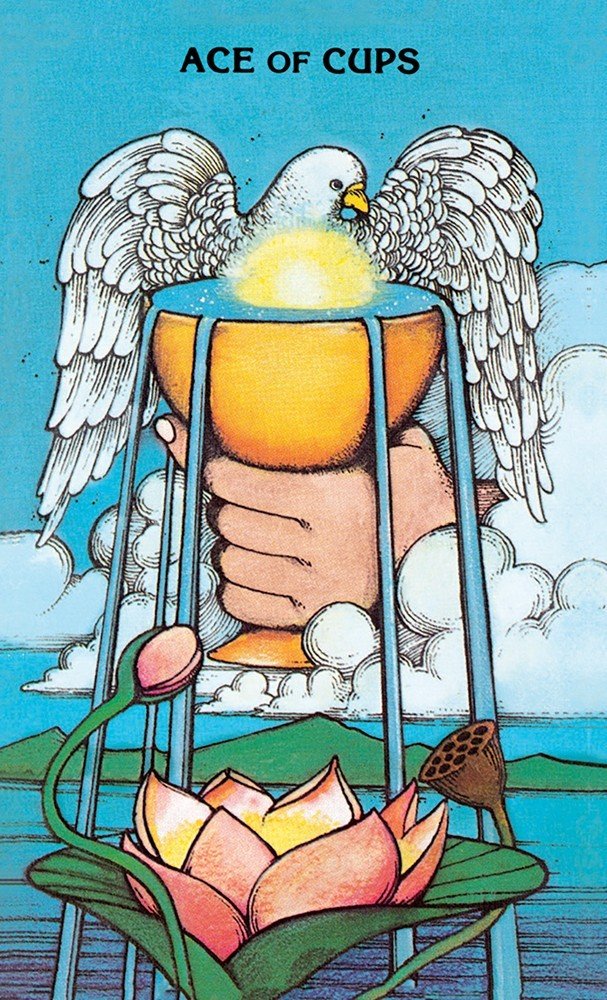 Morgan-Greer Tarot (Tin) card exploring the deck's contemplative imagery — Eternal Spirit