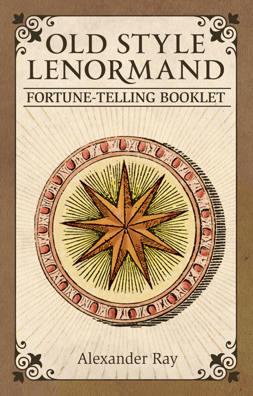 Fortune-Telling Booklet cover with compass rose, Old Style Lenormand — Eternal Spirit