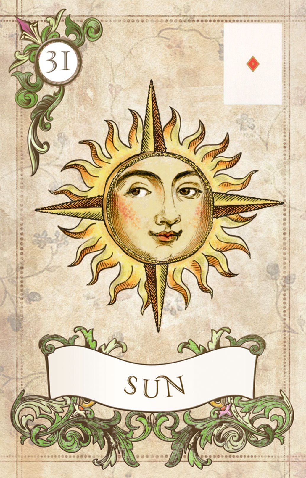 Old Style Lenormand card unveiling the deck's spiritual symbolism — Eternal Spirit