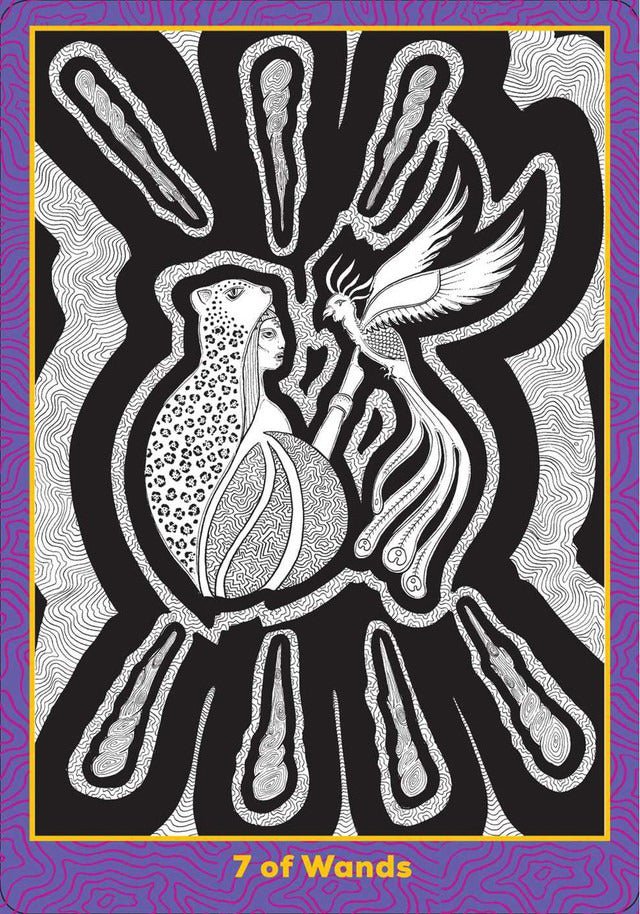 The Visonary Path Tarot card presenting the deck's visionary illustrations — Eternal Spirit
