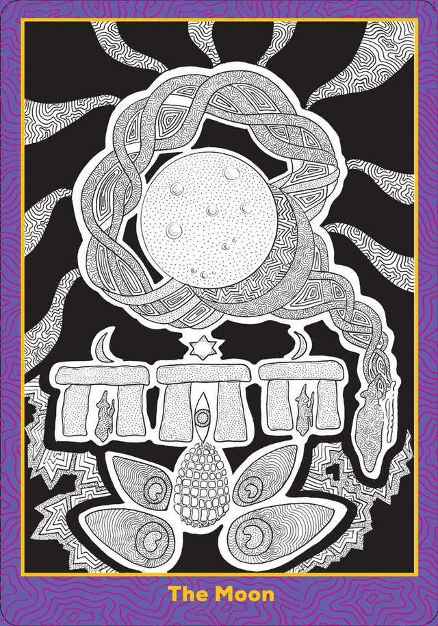 The Visonary Path Tarot card offering a glimpse of the deck's sacred imagery — Eternal Spirit