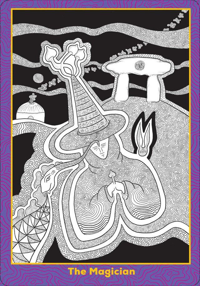 The Visonary Path Tarot card sharing the deck's luminous illustration style — Eternal Spirit