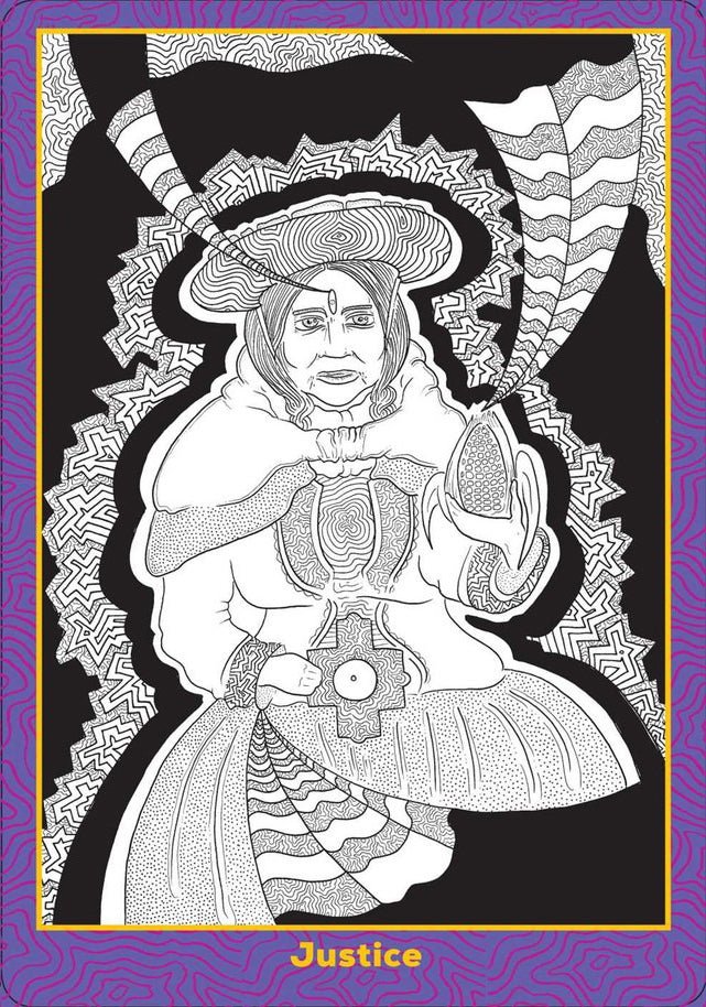 The Visonary Path Tarot card reflecting the deck's transcendent artwork — Eternal Spirit