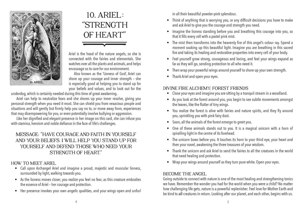 Archangel Fire Oracle card celebrating the deck's unique visual language — Eternal Spirit