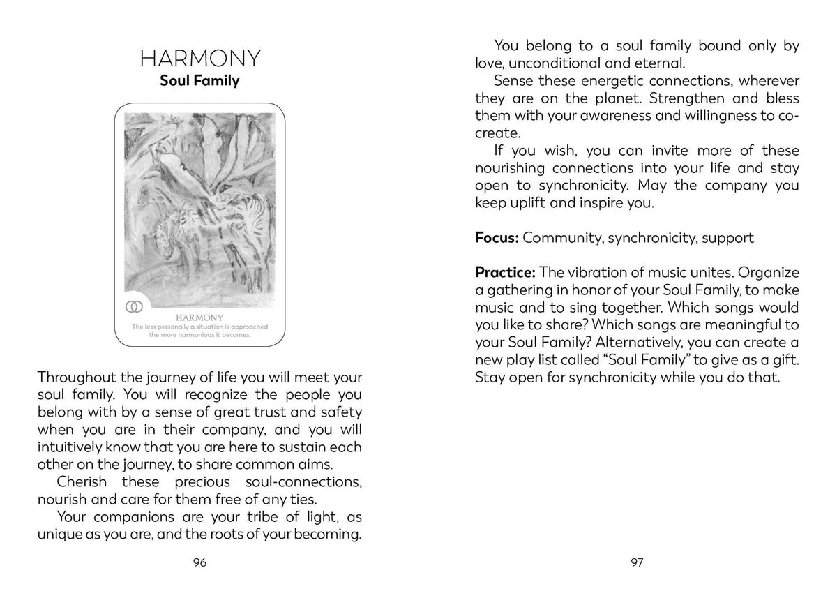 Findhorn Spirit Oracle card offering a glimpse of the deck's sacred imagery — Eternal Spirit