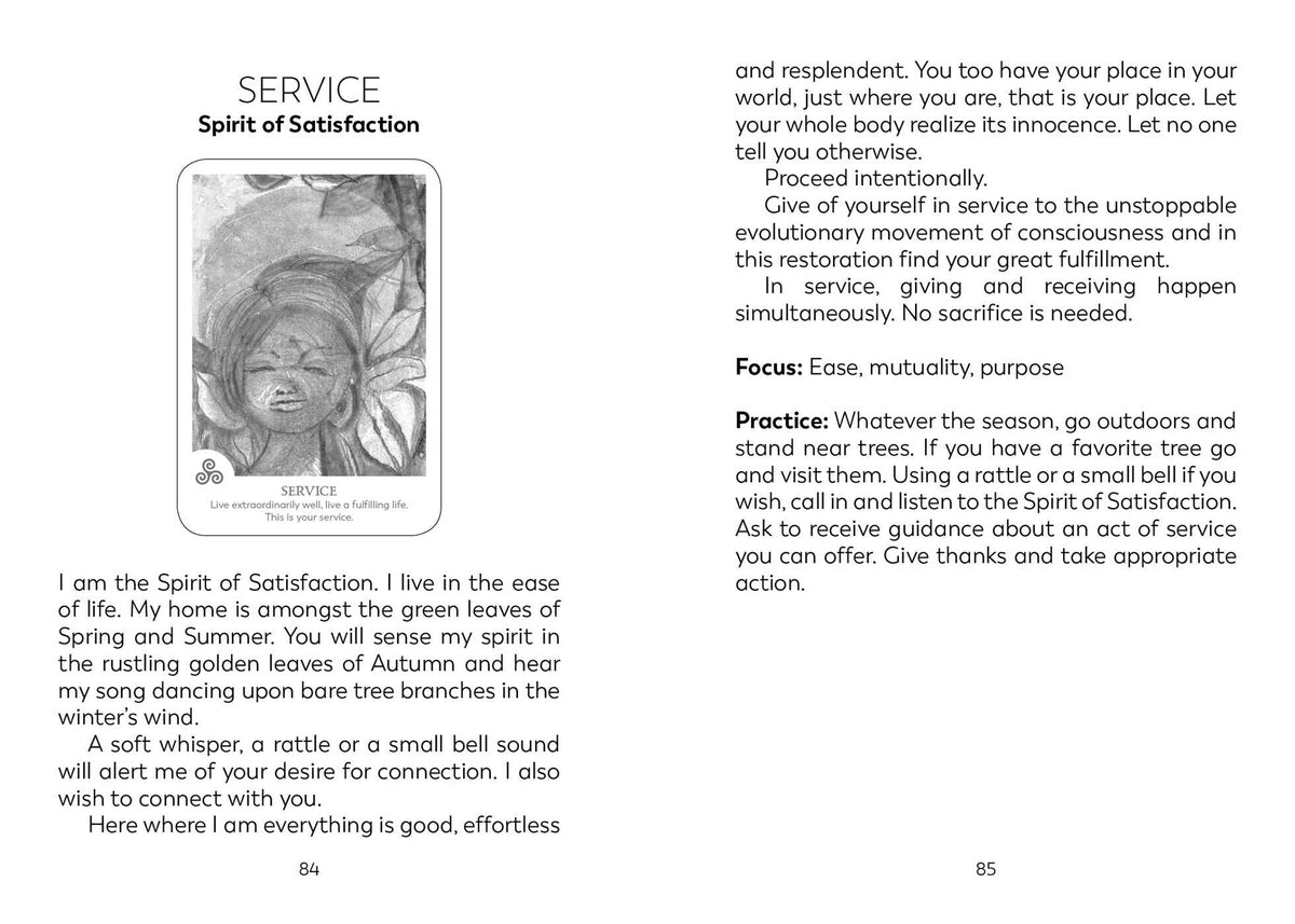 Findhorn Spirit Oracle card illuminating the deck's rich colour palette — Eternal Spirit