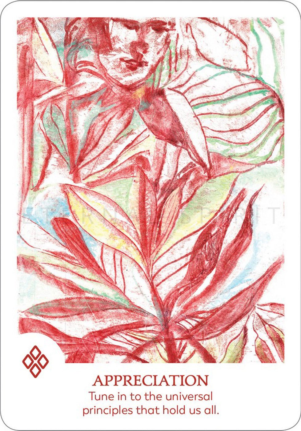Findhorn Spirit Oracle card revealing the deck's deeply layered symbolism — Eternal Spirit
