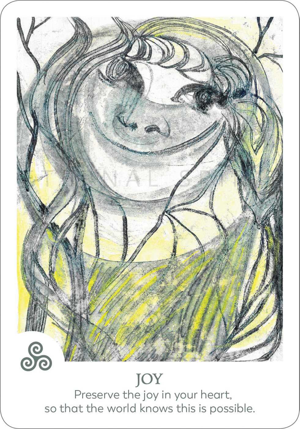 Findhorn Spirit Oracle card exhibiting the deck's transformative card art — Eternal Spirit