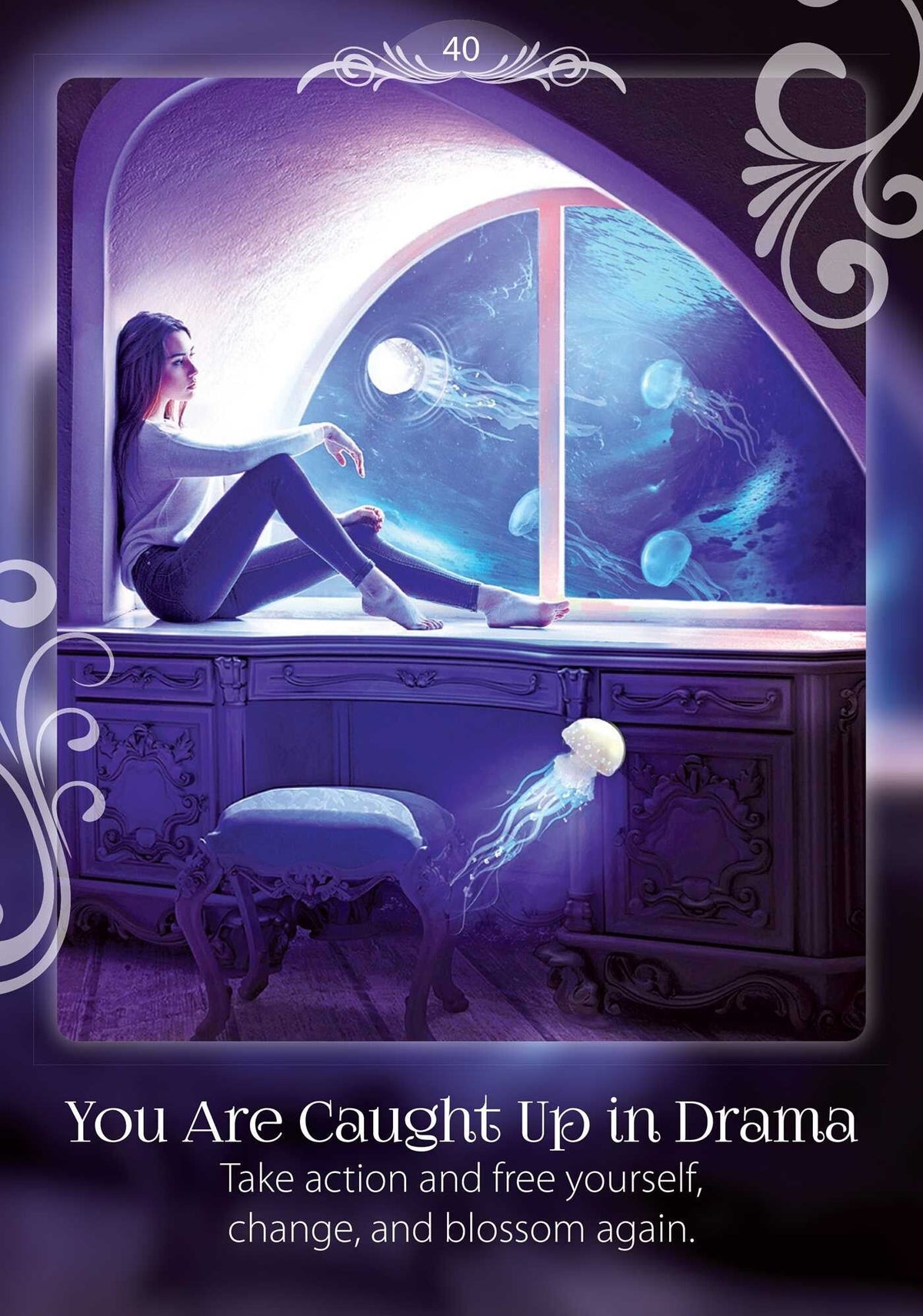 Soul Helper Oracle card showcasing the deck's evocative imagery — Eternal Spirit