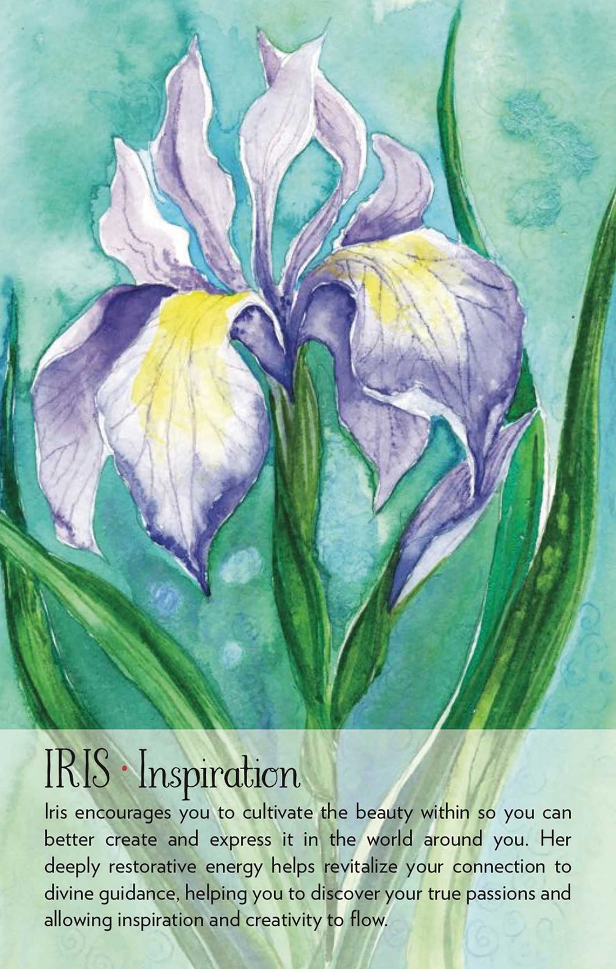 Soulflower Plant Spirit Oracle card displaying the deck's hand-painted illustrations — Eternal Spirit