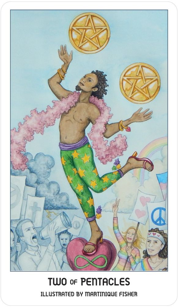 Pride Tarot card highlighting the deck's symbolic art — Eternal Spirit