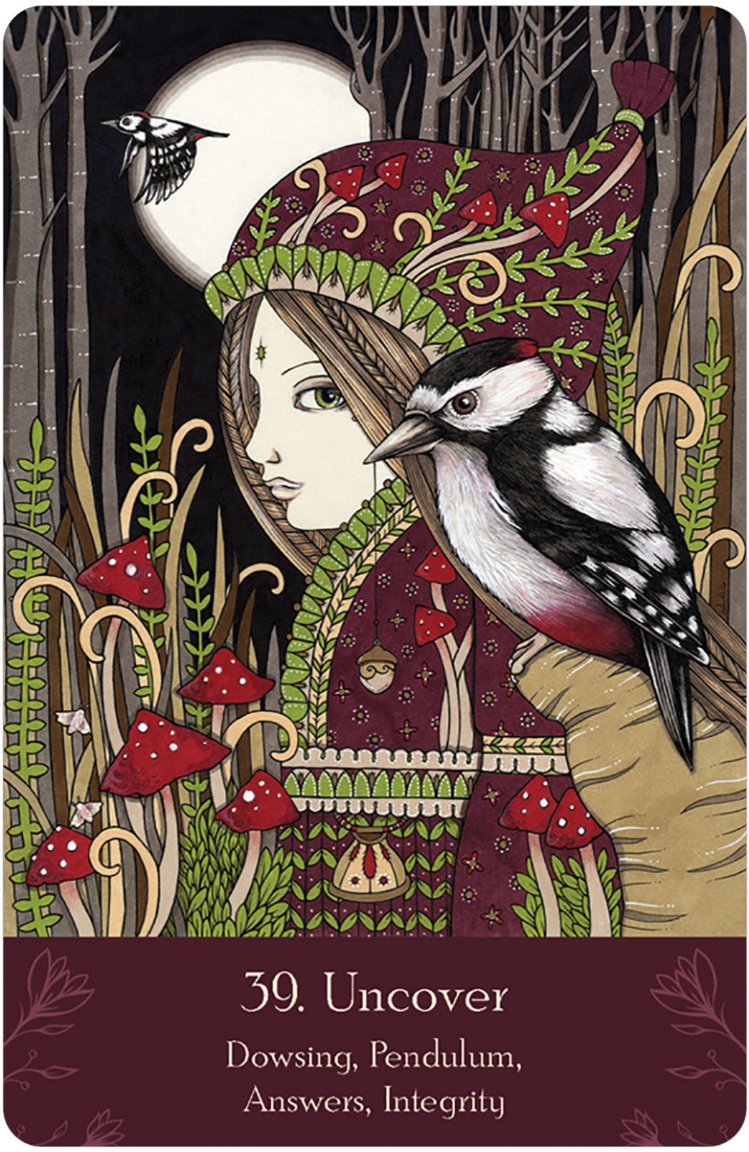 Universal Folk Oracle card portraying the deck's otherworldly aesthetic — Eternal Spirit