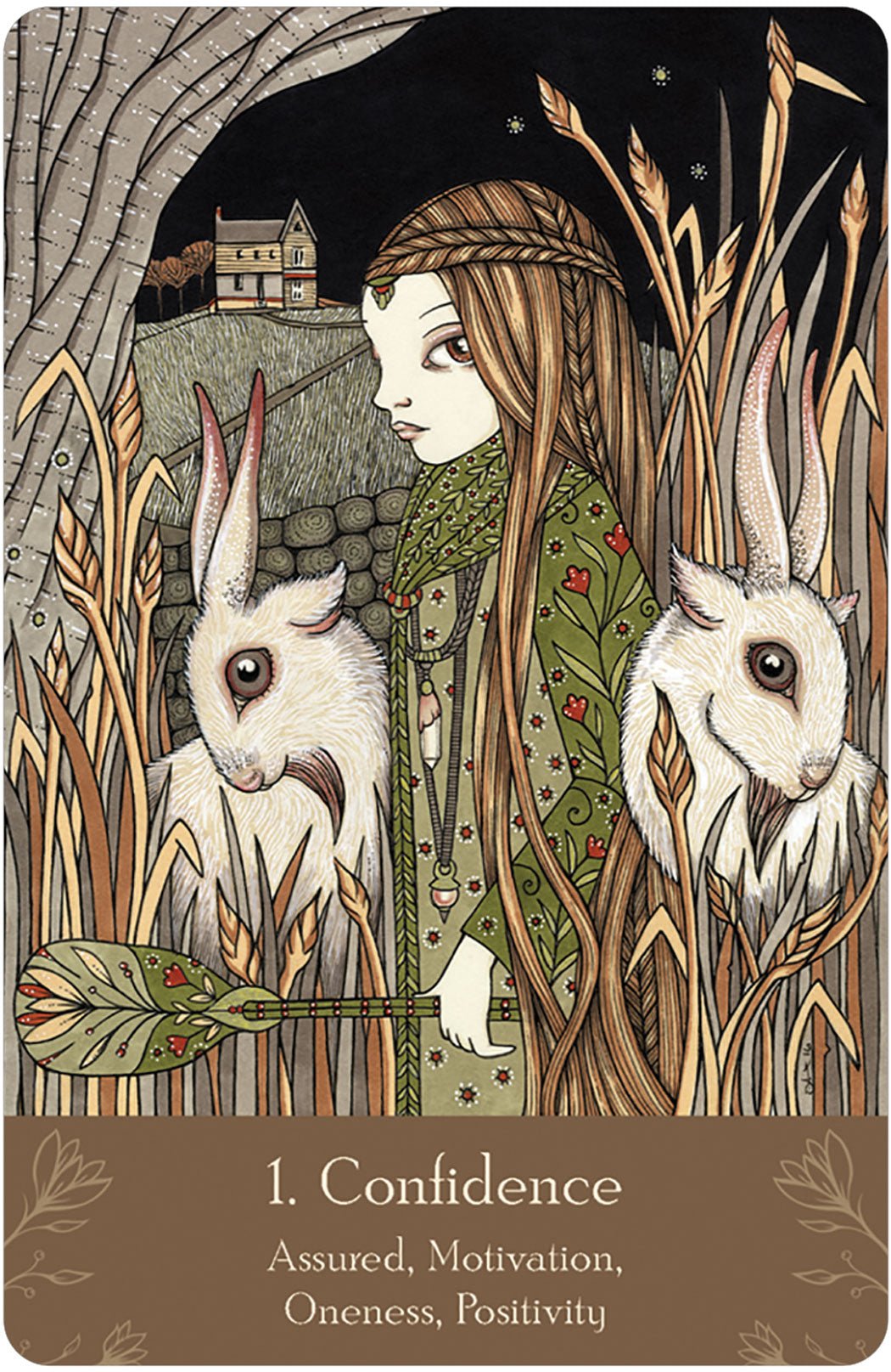 Universal Folk Oracle card presenting the deck's visionary illustrations — Eternal Spirit