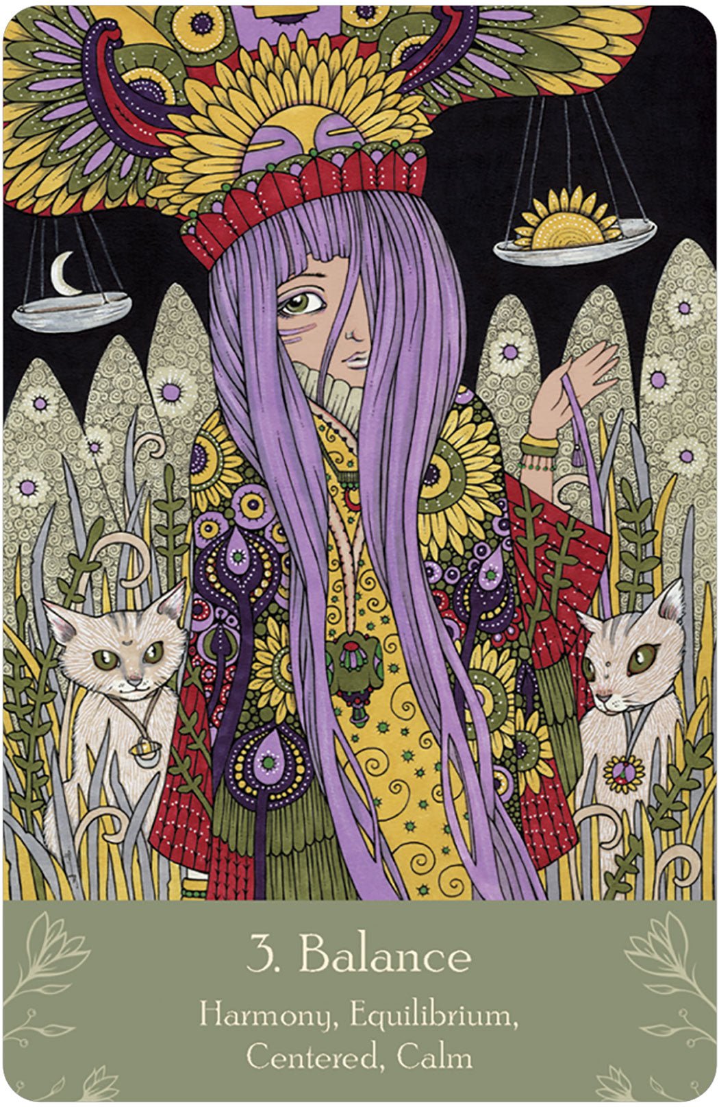 Universal Folk Oracle card offering a glimpse of the deck's sacred imagery — Eternal Spirit