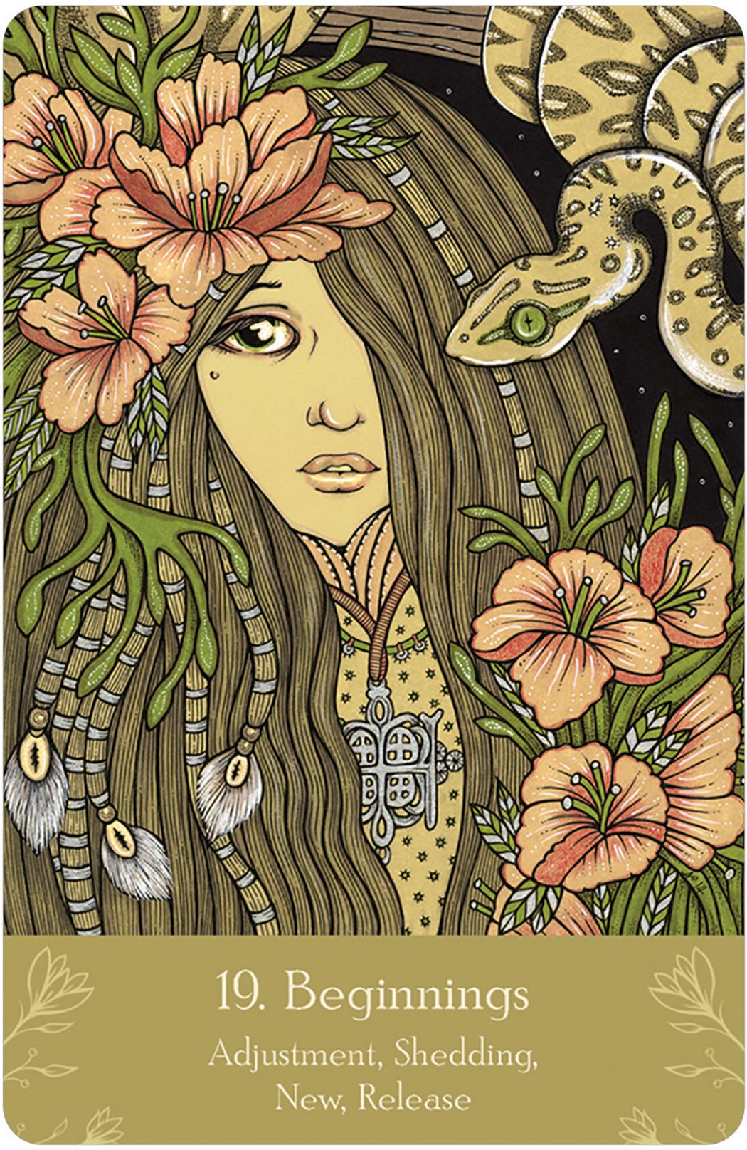 Universal Folk Oracle card featuring the deck's enchanting card art — Eternal Spirit