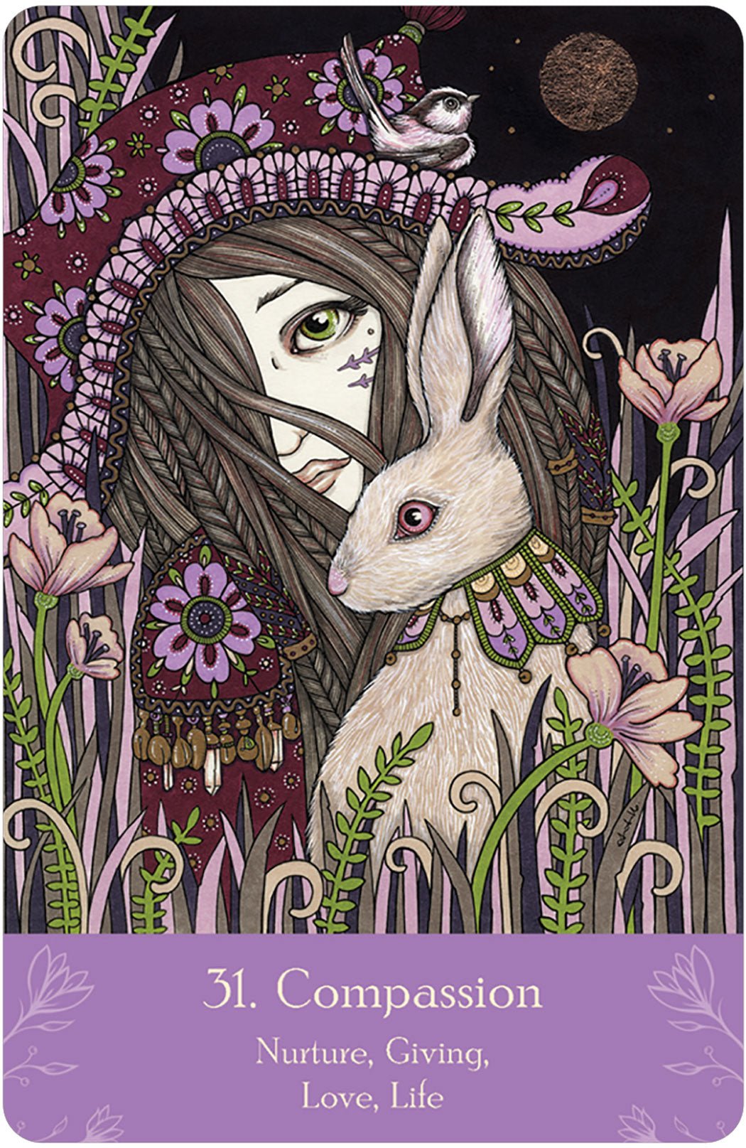 Universal Folk Oracle card sharing the deck's luminous illustration style — Eternal Spirit