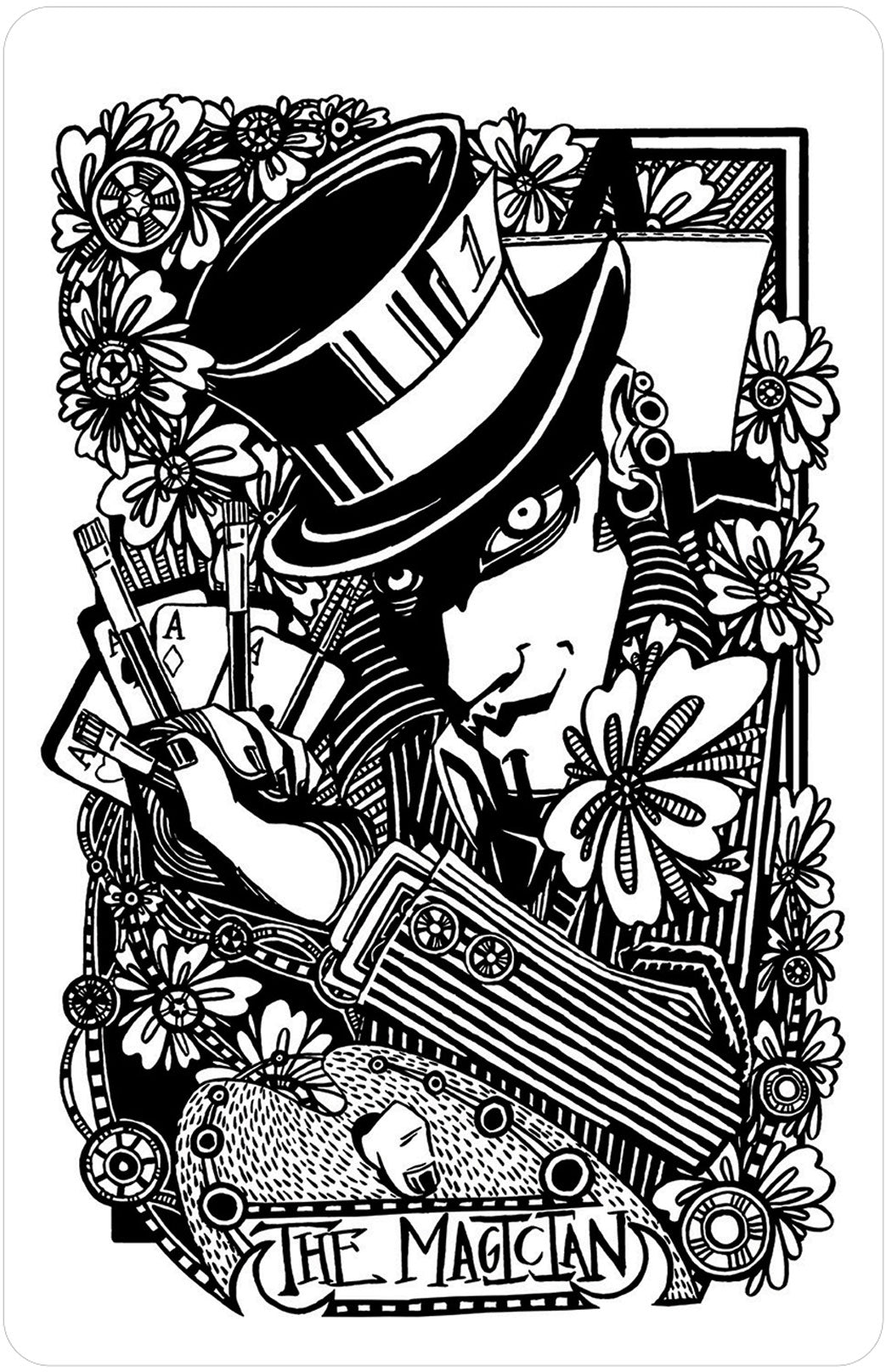Hearts & Hands Tarot card revealing the deck's deeply layered symbolism — Eternal Spirit