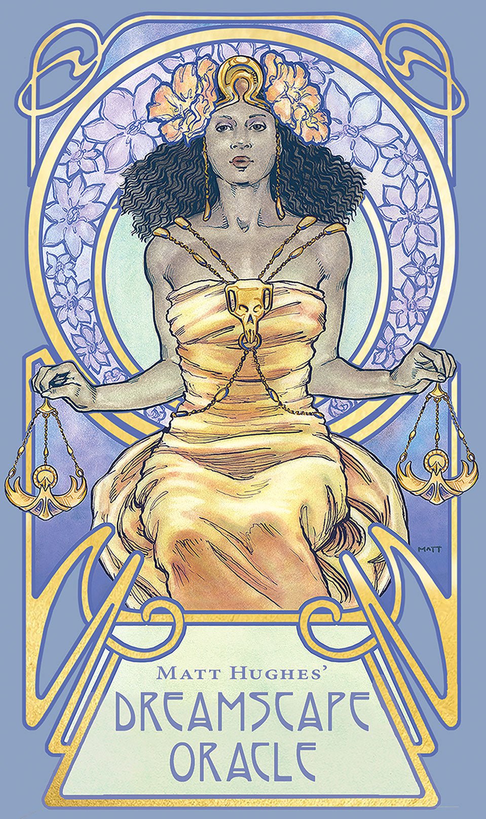 Dreamscape Oracle box with Art Nouveau woman in ornate frame — Eternal Spirit