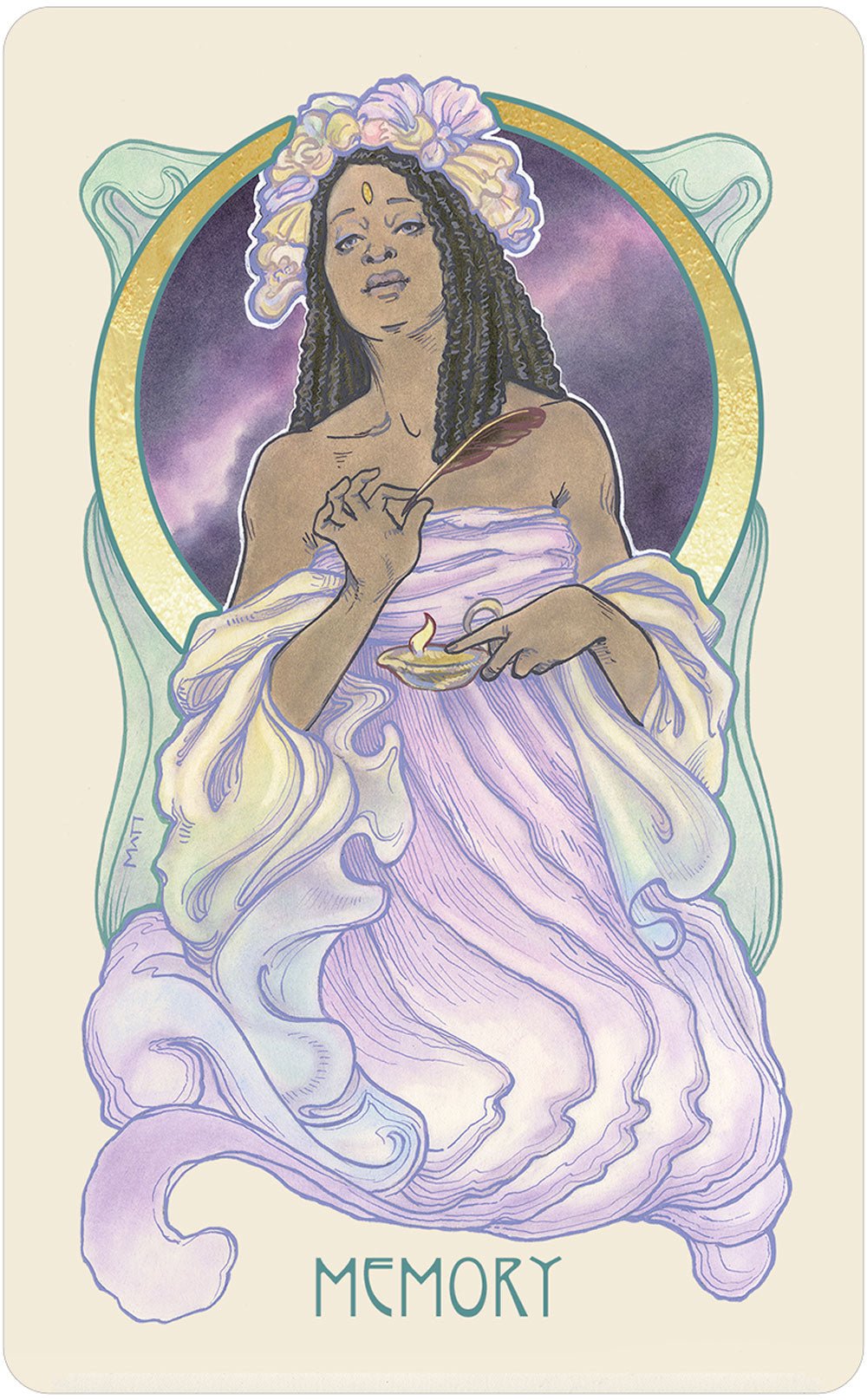 Dreamscape Oracle card demonstrating the deck's inspired artistry — Eternal Spirit