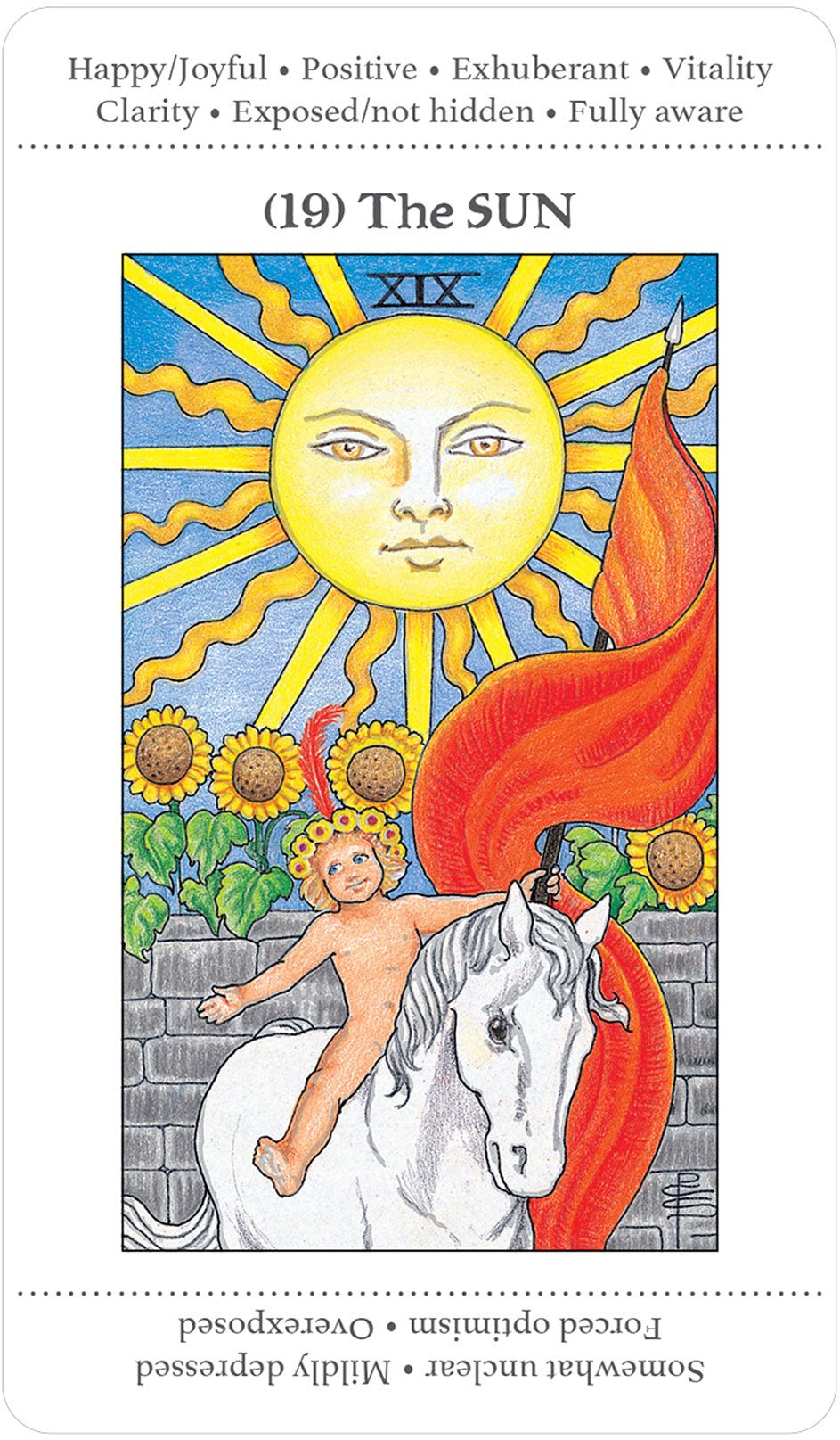 Sample card from the Apprentice Tarot tarot deck — Eternal Spirit