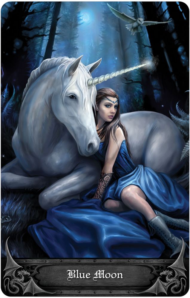 Anne Stokes Gothic Oracle card offering a glimpse of the deck's sacred imagery — Eternal Spirit