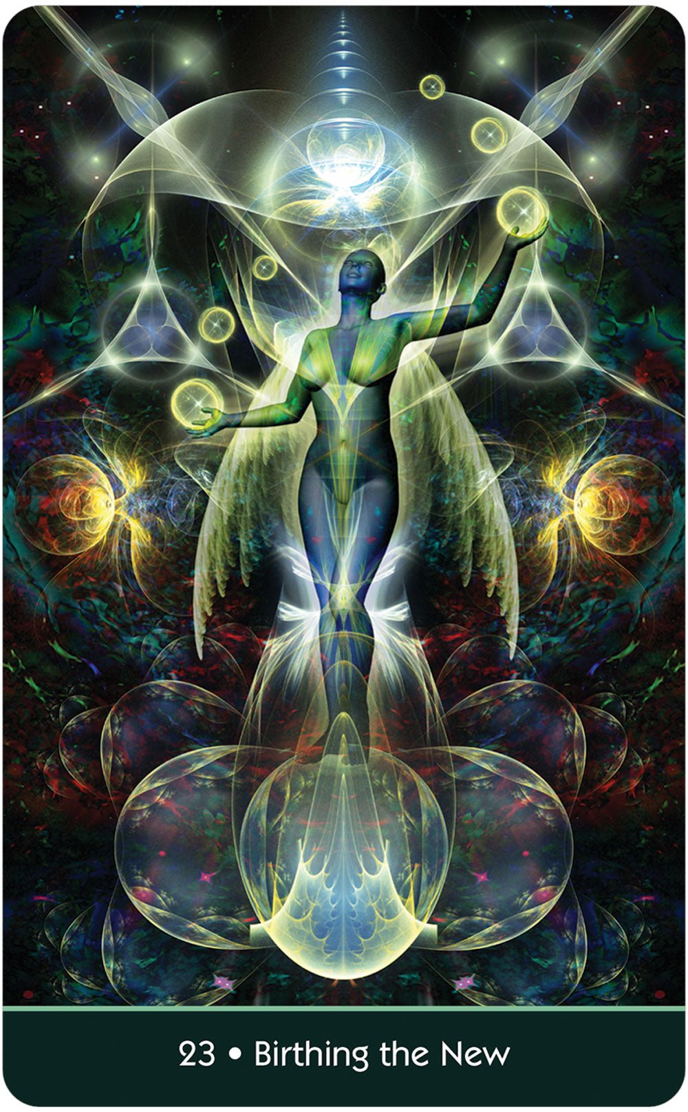 Visions of the Soul Cards card reflecting the deck's transcendent artwork — Eternal Spirit