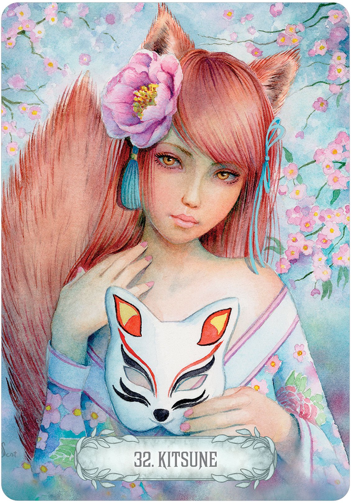 Oracle of Light & Dreams card sharing the deck's luminous illustration style — Eternal Spirit