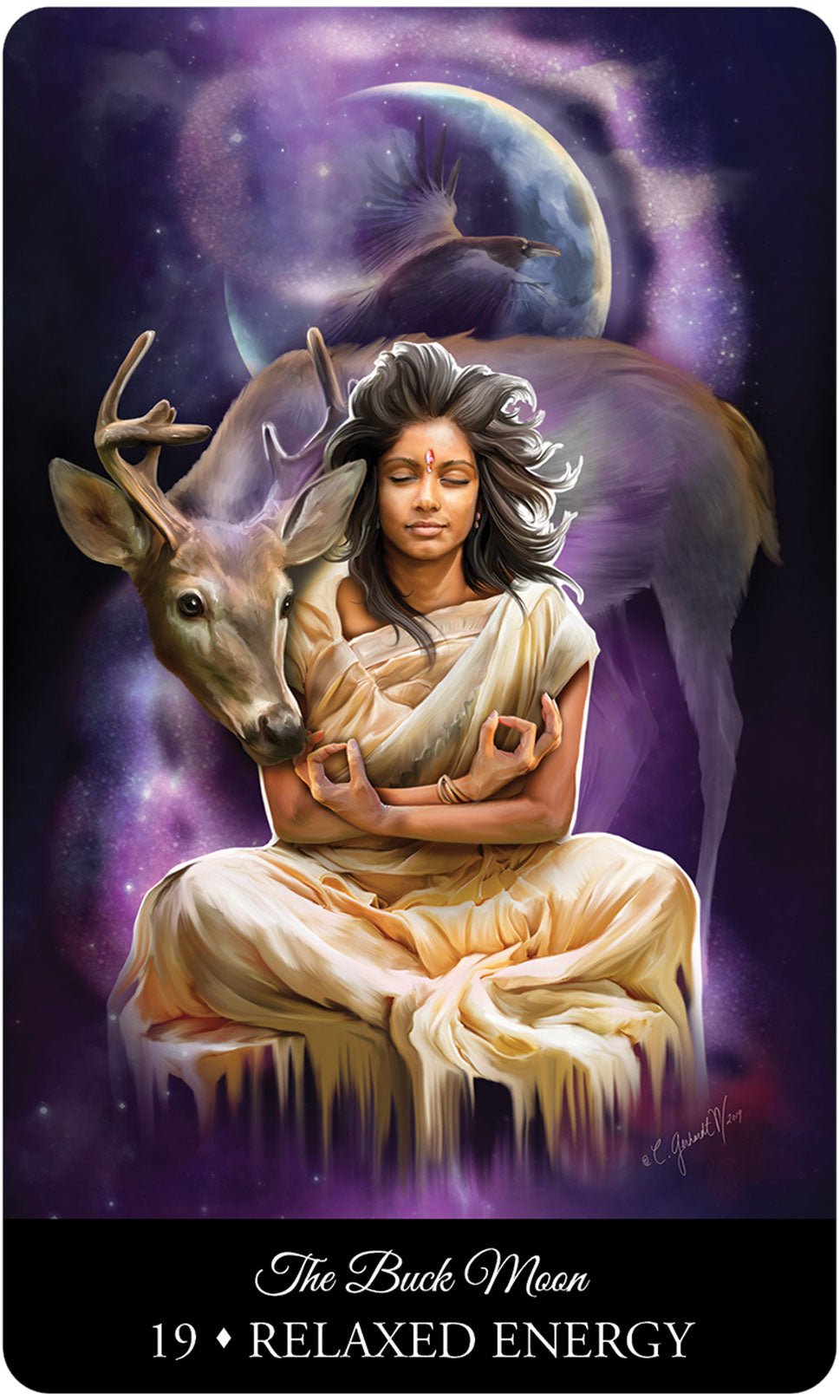 The Witching Hour Oracle card capturing the deck's intuitive artistry — Eternal Spirit