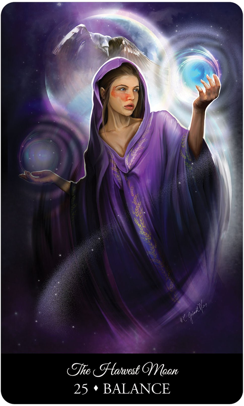 The Witching Hour Oracle card presenting the deck's visionary illustrations — Eternal Spirit