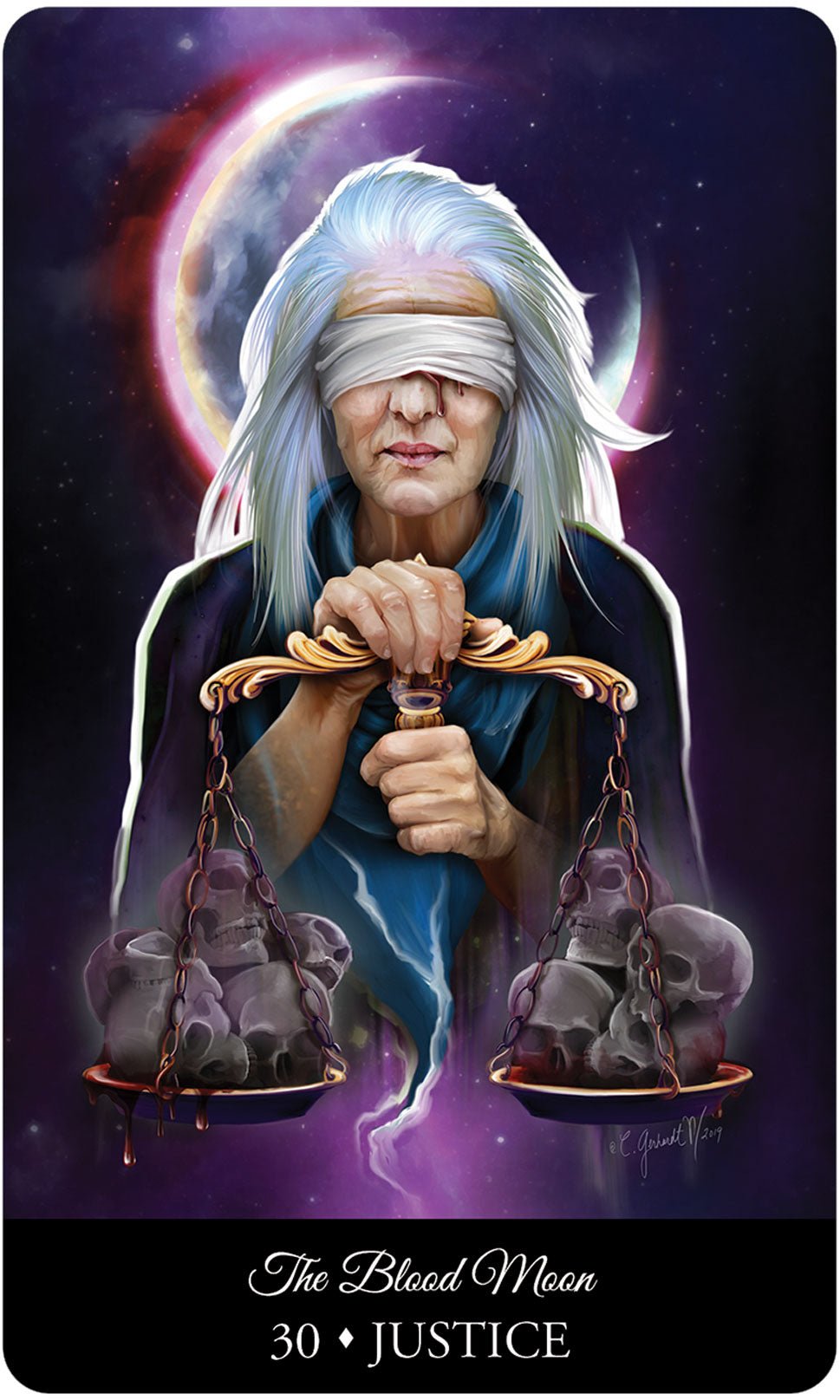 The Witching Hour Oracle card featuring the deck's enchanting card art — Eternal Spirit