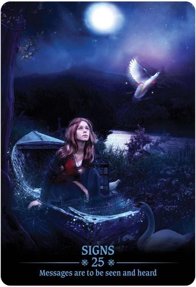 Dark Light Oracle card presenting the deck's visionary illustrations — Eternal Spirit