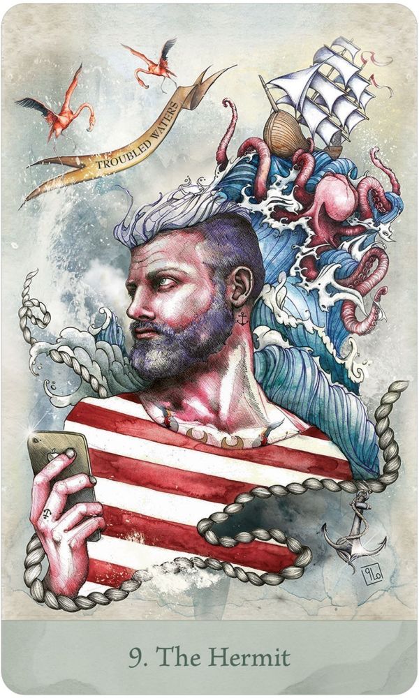 Lorenzi Tarot card presenting the deck's visionary illustrations — Eternal Spirit