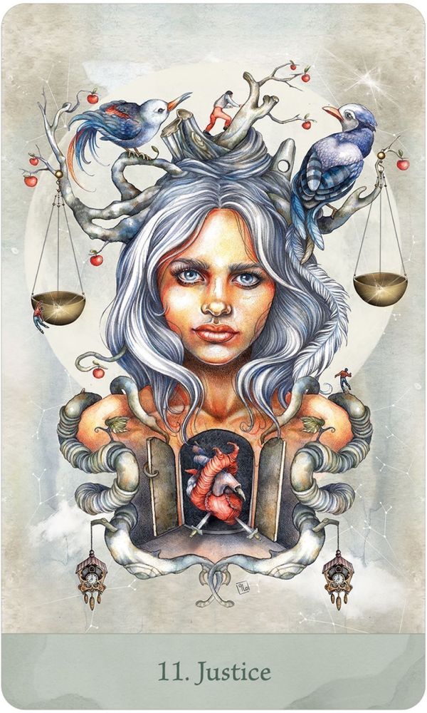 Lorenzi Tarot card offering a glimpse of the deck's sacred imagery — Eternal Spirit