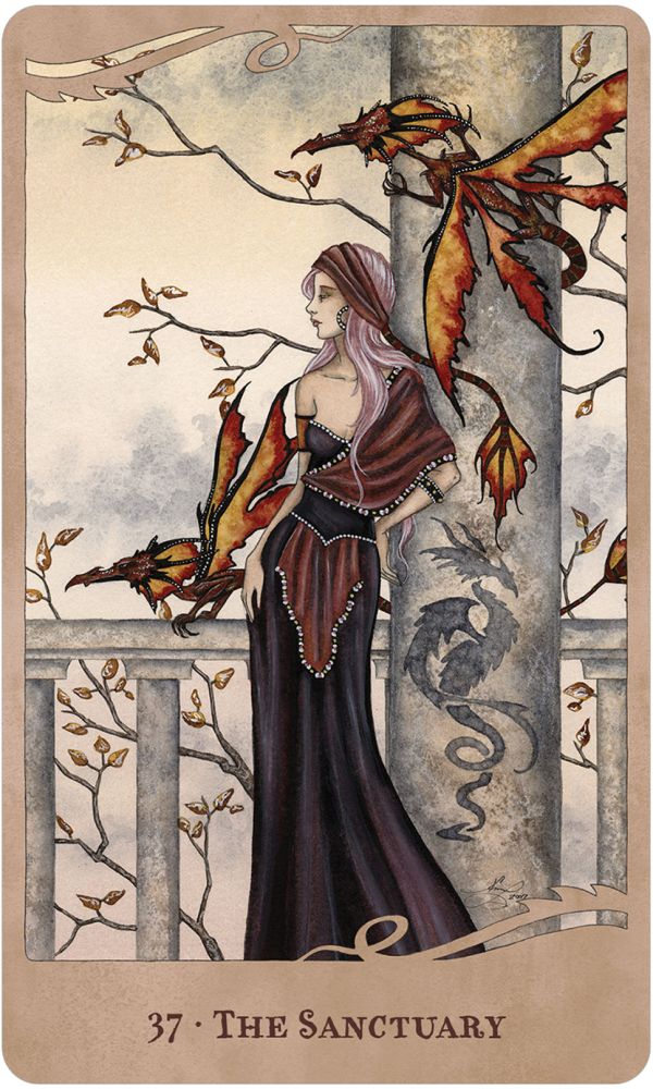 For the Love of Dragons card showing the deck's detailed artistic vision — Eternal Spirit
